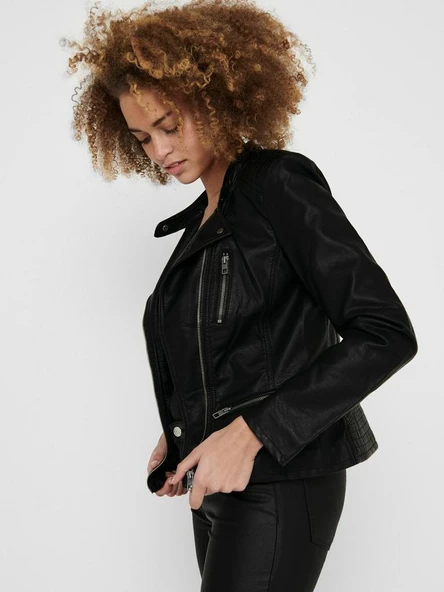 Only Freya Faux Leather Bıker Otw Noos 15110802 - 4