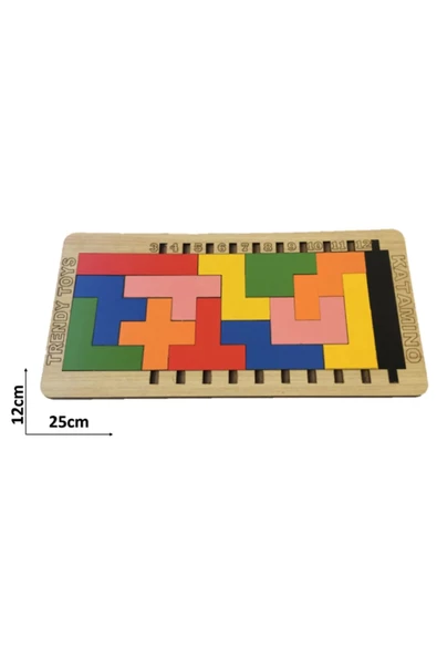 Eğitici Ahşap Blok Tetris Zeka Oyunu - 3
