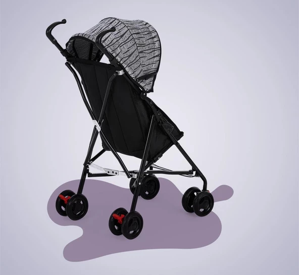 Moony Baby MB108 Stork Baston Bebek Arabası Puset Antrasit - 3