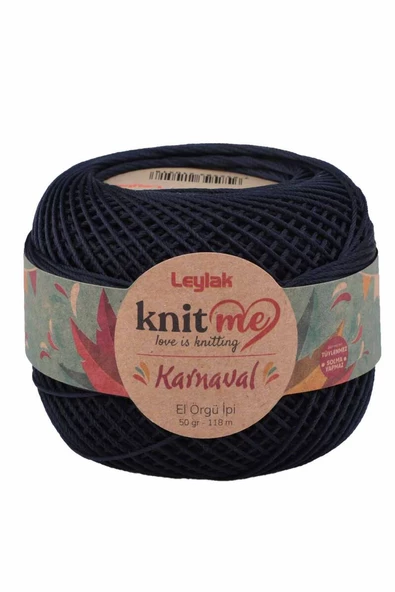 Knit me Karnaval El Örgü İpi Lacivert 00046 50 gr.