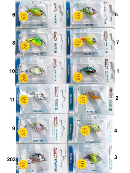 Balzer 16093 Trout Wobbler UV Active Floating 3cm 2gr Maket Balık - Resim 2