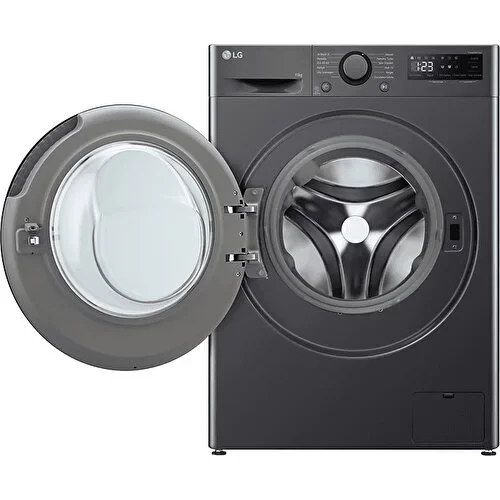 LG F4Y5EYWYJ.AMBPLTK A Enerji Sınıfı 11KG 1400 Devir Çamaşır Makinesi Siyah - 2