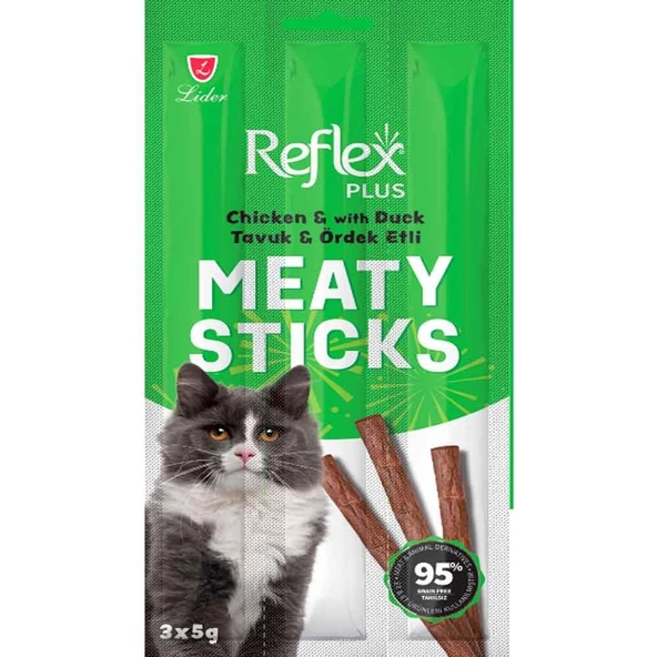 Reflex Tavuklu Ördekli Kedi Ödül Çubuğu 5 Gr 3 Adet