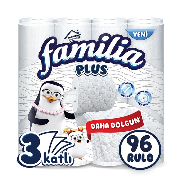 Familia Plus Tuvalet Kağıdı 96 Rulo (32 Rulo x 3 Paket)