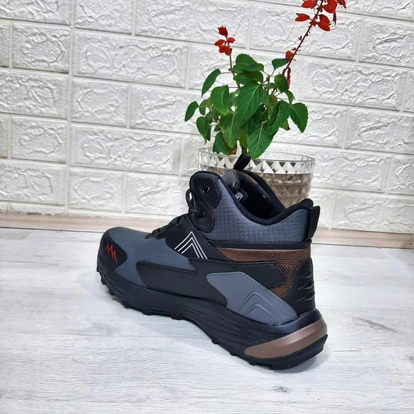 Lumberjack Burk Gri-Siyah Waterproof Outdor Erkek Bot - Resim 9