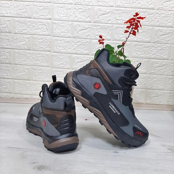Lumberjack Burk Gri-Siyah Waterproof Outdor Erkek Bot - Resim 7