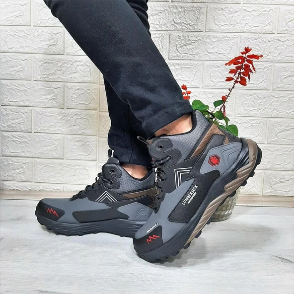 Lumberjack Burk Gri-Siyah Waterproof Outdor Erkek Bot - Resim 5