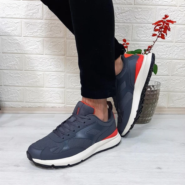 Kinetix Bret Koyu Gri Fuspetli Kaymaz Erkek Spor Ayakkabı - Resim 6