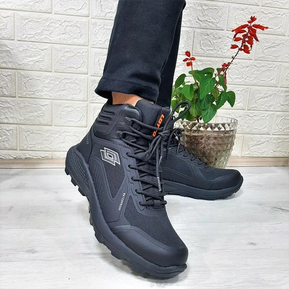 Lotto Crowel Hıgh Siyah Waterproof Fuspetli Kaymaz Erkek Bot - 4