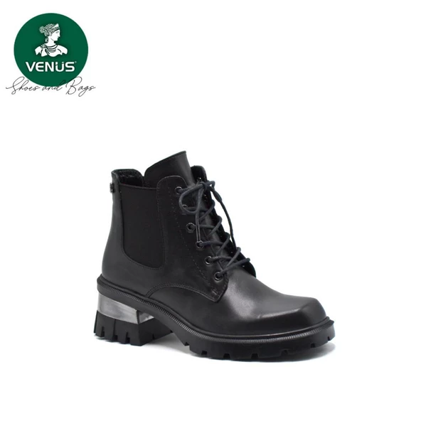 VENÜS 2353903K TOPUĞU METAL DETAYLI DERİ KADIN POSTAL BOT - 7
