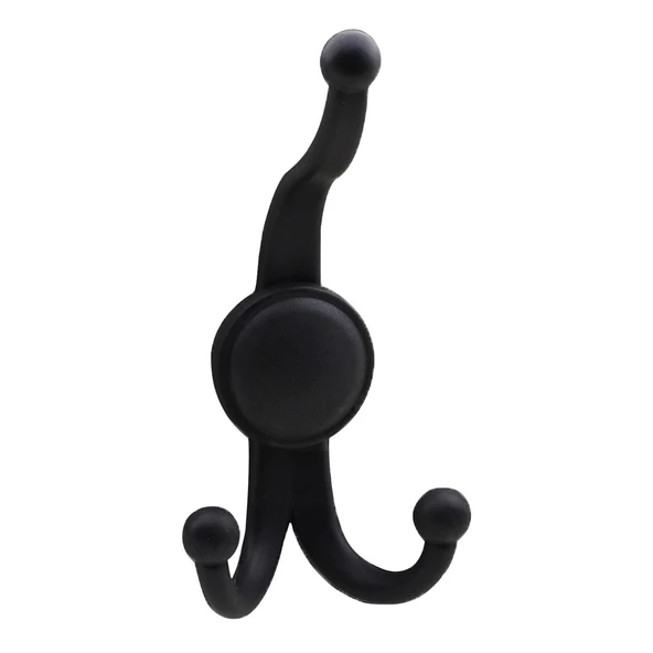 Karataş Askılık Portmanto Vestiyer Banyo Dolap Elbise Askısı Sert Plastik Siyah Askı Elemanı 10 ADET - 6