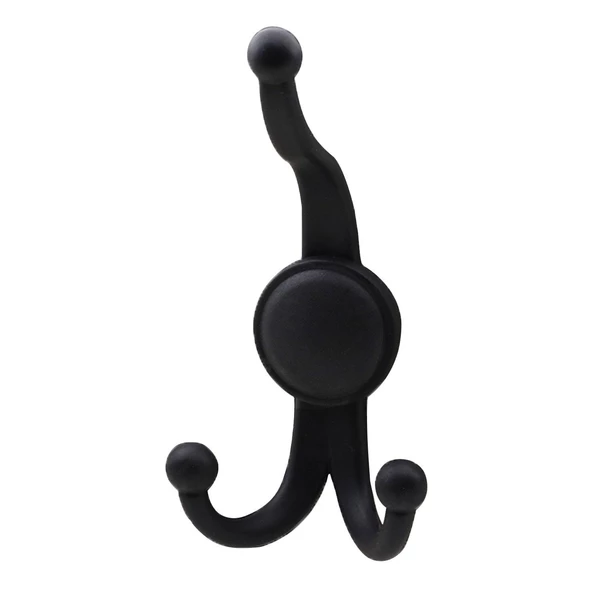 Karataş Askılık Portmanto Vestiyer Banyo Dolap Elbise Askısı Sert Plastik Siyah Askı Elemanı 10 ADET - 5