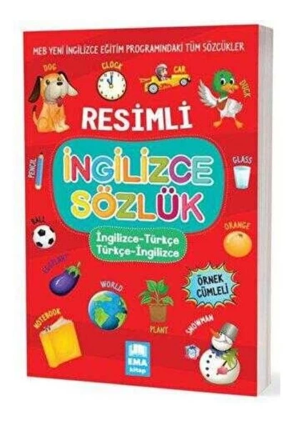 Ema Kitap Resimli İngilizce Türkçe Türkçe İngilizce Sözlük Örnek Cümleli