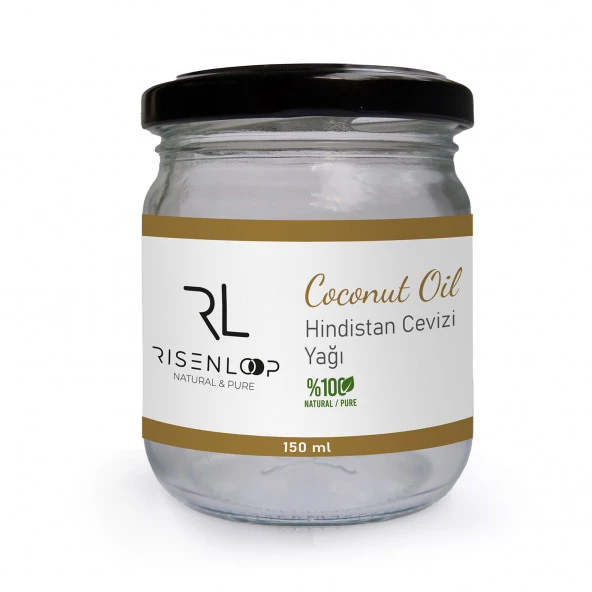 RisenLoop Hindistan Cevizi Yağ - %100 Saf Soğuk Sıkım Hindistan Cevizi Yağı 150 ml - 2