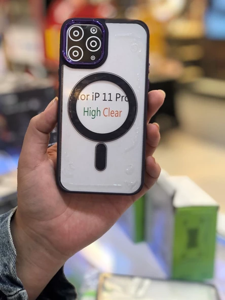 İphone 11 Pro Renkli Mercekli - Magsafe - Resim 4