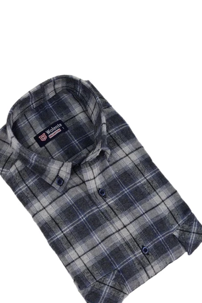 Erkek Pamuklu Kışlık Çift Cepli Kapaklı Gömlek BGL-ST03164 - Resim 9