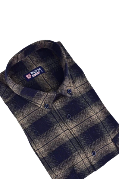 Erkek Pamuklu Kışlık Çift Cepli Kapaklı Gömlek BGL-ST03167 - Resim 12