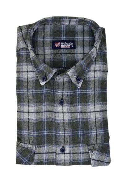 Erkek Pamuklu Kışlık Çift Cepli Kapaklı Gömlek BGL-ST03164 - Resim 3