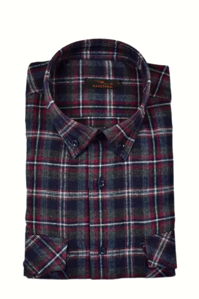 Erkek Pamuklu Kışlık Çift Cep Kapaklı Renk Gömlek BGL-ST03264 ürün görseli