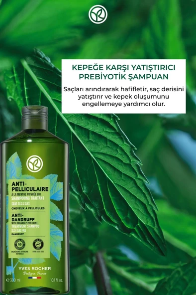 YVES ROCHER Kepeğe Karşı (Anti Pelliculaire) Yatıştırıcı Prebiyotik Şampuan