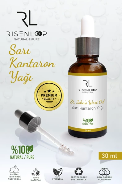 RisenLoop Kantaron Yağı %100 Saf Doğal Seyretilmemiş Maserasyon Yağ 30 ML