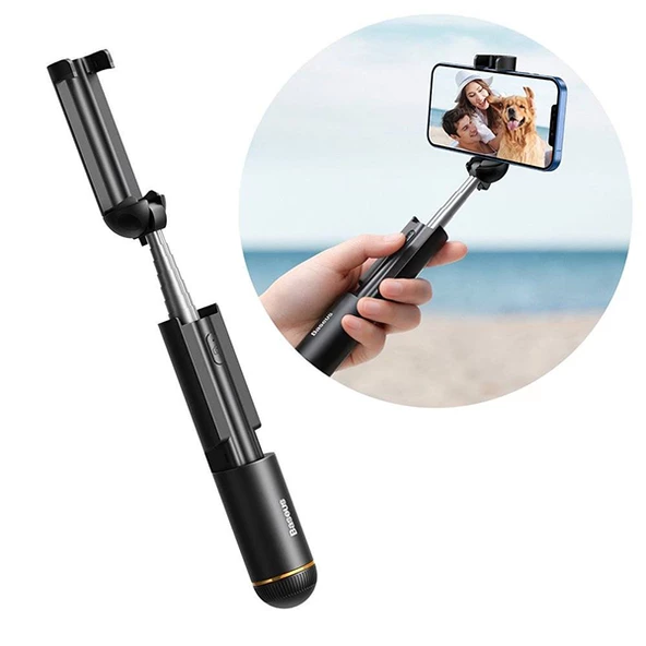 Baseus Mini Bluetooth Teleskobik Katlanabilir Selfie Stick Kablosuz Monopod