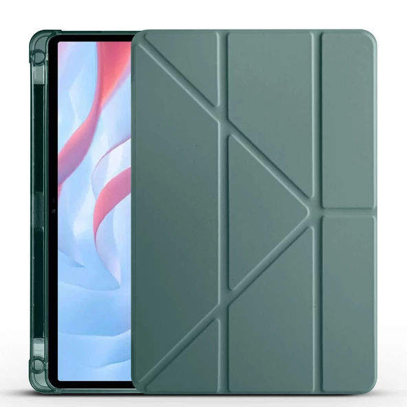 Vendas Huawei Honor X8 Pro 11.5' Uyumlu Tri Folding Kalem Bölmeli Standlı Kapaklı Kılıf - 8