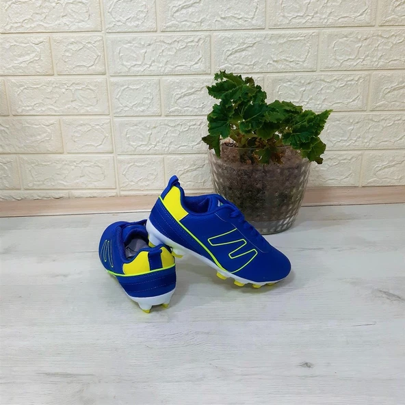 Jump 28843 Saks Mavi Krampon Çim Saha Çocuk Futbol Ayakkabı - 2