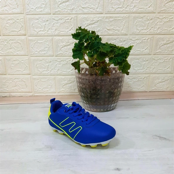 Jump 28843 Saks Mavi Krampon Çim Saha Çocuk Futbol Ayakkabı - 4