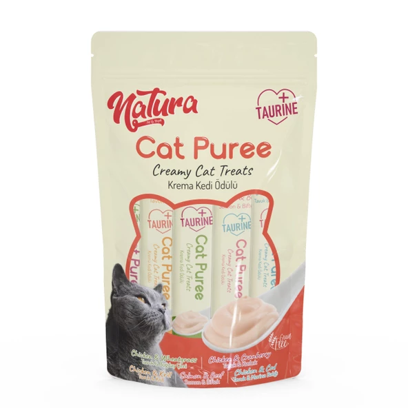 Natura Cat Puree Mix 5*12 Gr