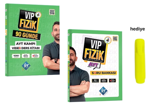 VİP Fizik AYT Video Ders ve Soru Bankası KR Akademi Yayınları