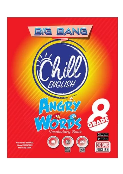 LGS 8. Grade Big Bang Chill English Angry Words Vocabulary Book