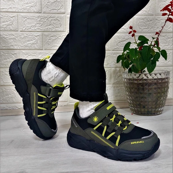 Lumberjack Heat Haki-Sarı-Siyah Waterproof Erkek Çocuk Ayakkabı - 4