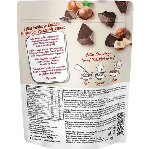 Granola - Fındıklı & Kakaolu 300g - 2