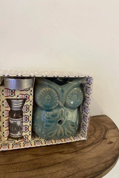 Buhardanlık Seti Buhurdanlık Baykuş - Resim 4