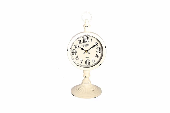 Porland Paris France Beyaz Masa Saati 20,5x17,5x44cm ürün görseli