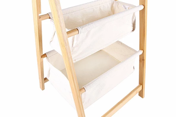 Porland Tony Bambu 2 Katlı Organizer 76 cm - Resim 2