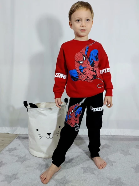ERKEK ÇOCUK SONİC ÖRÜMCEK ADAM MINECRAFT LEGO MİCKEY 3 İPLİK TAKIM - 3