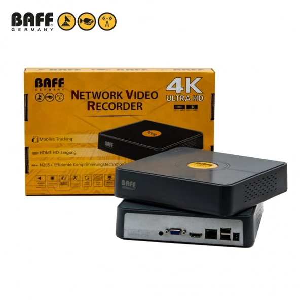 Baff Nvr-8016 16Ch 8Mp 4K Xmeye Nvr Kayıt Cihazları - 3