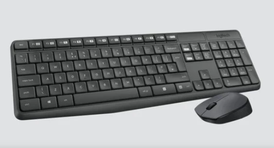 Logitech MK235 USB Kablosuz Türkçe Klavye Mouse Seti - Antrasit Gri