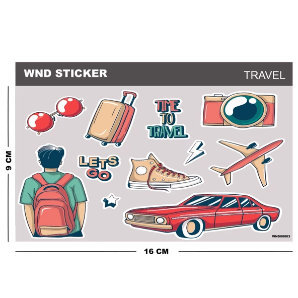 Travel Seyahat Sticker Seti