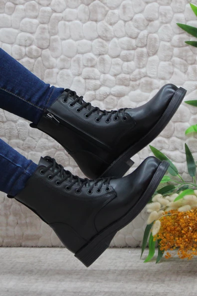 Mehmet Mete 0701 Kısa Postal Sıcak Astar Kaymaz Taban Kadın Bot ürün görseli