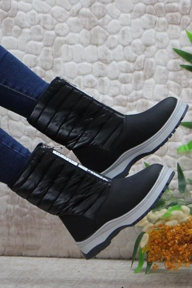 Mehmet Mete 2697 Fermuarlı Sıcak Astar Kaymaz Taban Kız Çocuk Bot Çizme - Resim 2