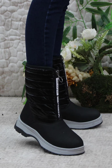 Mehmet Mete 2697 Fermuarlı Sıcak Astar Kaymaz Taban Kız Çocuk Bot Çizme - Resim 3