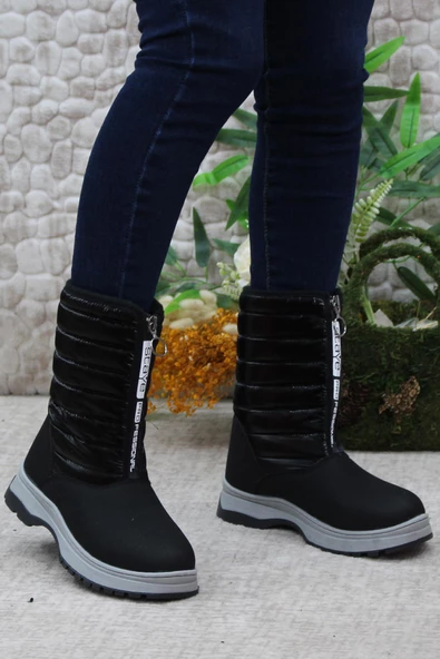 Mehmet Mete 2697 Fermuarlı Sıcak Astar Kaymaz Taban Kız Çocuk Bot Çizme - Resim 6