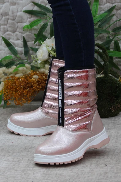 Mehmet Mete 2697 Fermuarlı Sıcak Astar Kaymaz Taban Kız Çocuk Bot Çizme - Resim 10