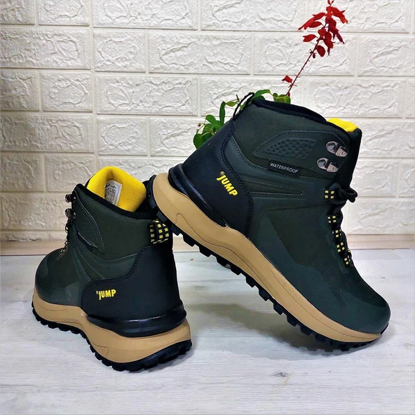 Jump 29652 Haki Waterproof Kaymaz Rahat Erkek Bot - 7