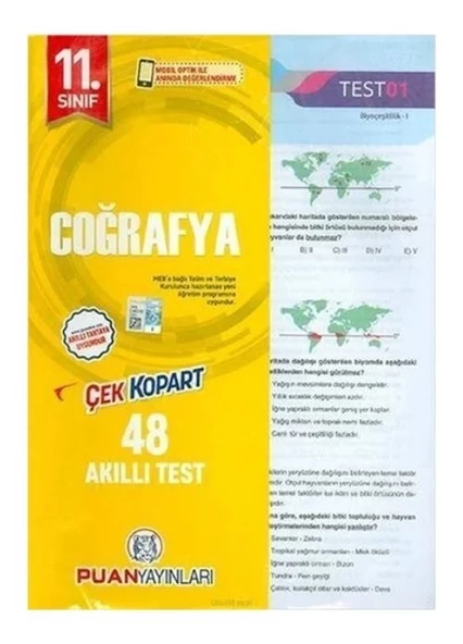 PUAN 11 COĞRAFYA YT ürün görseli 1