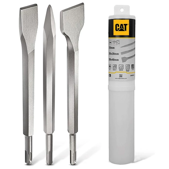 Cat Da03903 Sds Plus 3 Parça Profesyonel Murç/Keski Kırıcı Uç Seti