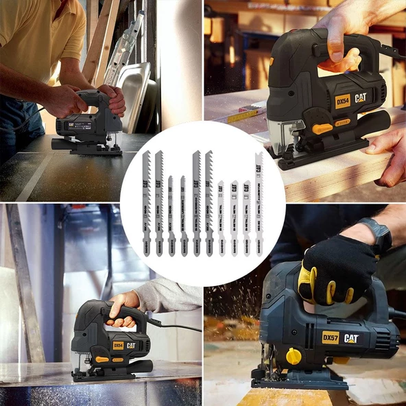Cat Da06903 10 Parça Profesyonel Metal/Ahşap Hassas/Kaba Kesim Dekupaj Testere Ucu - 5